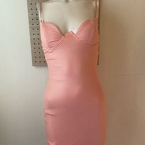 Pink Stretch Bodycon Dress.